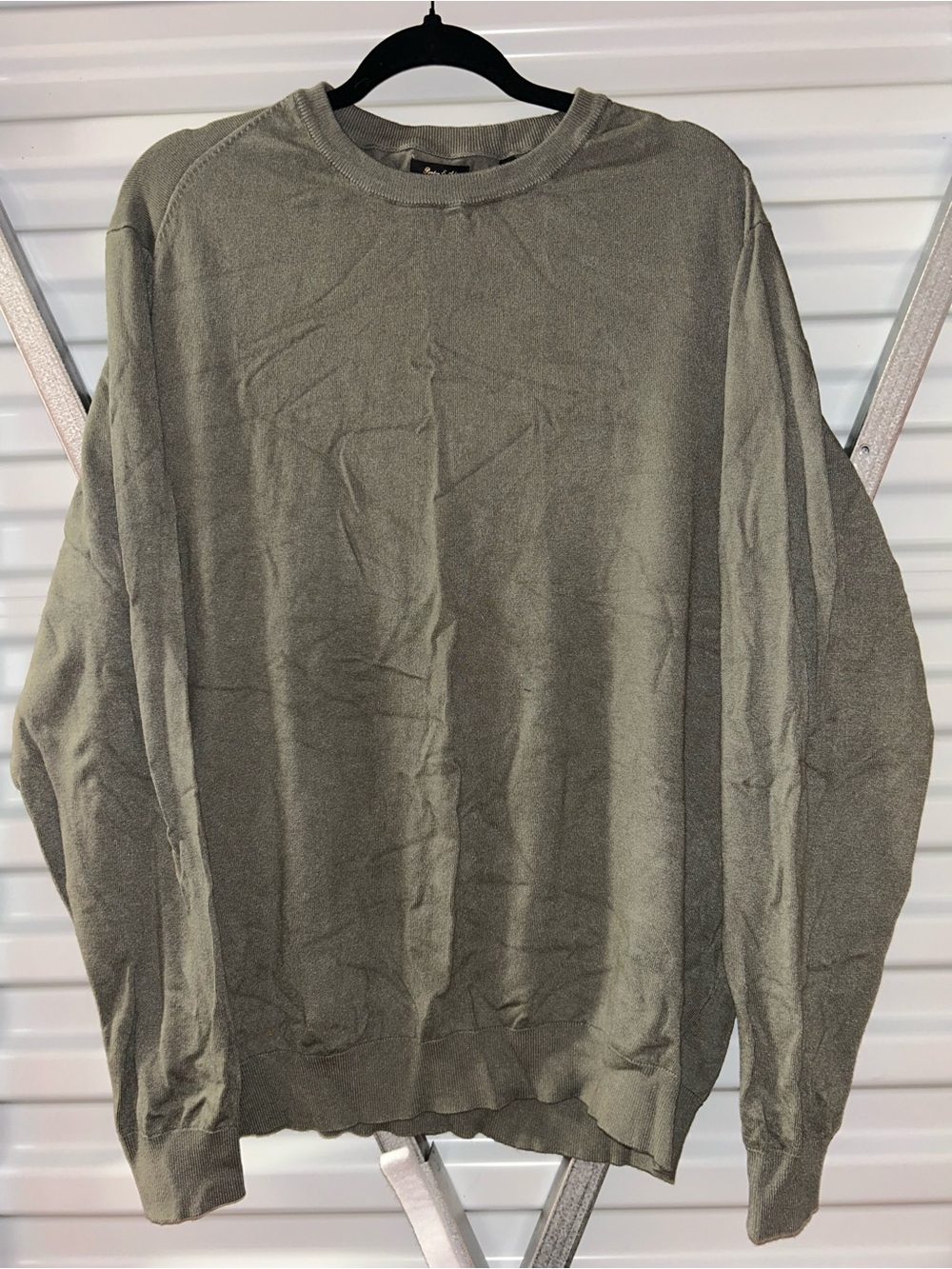 Porter & Ash Men's Crewneck Sweater - Olive Green